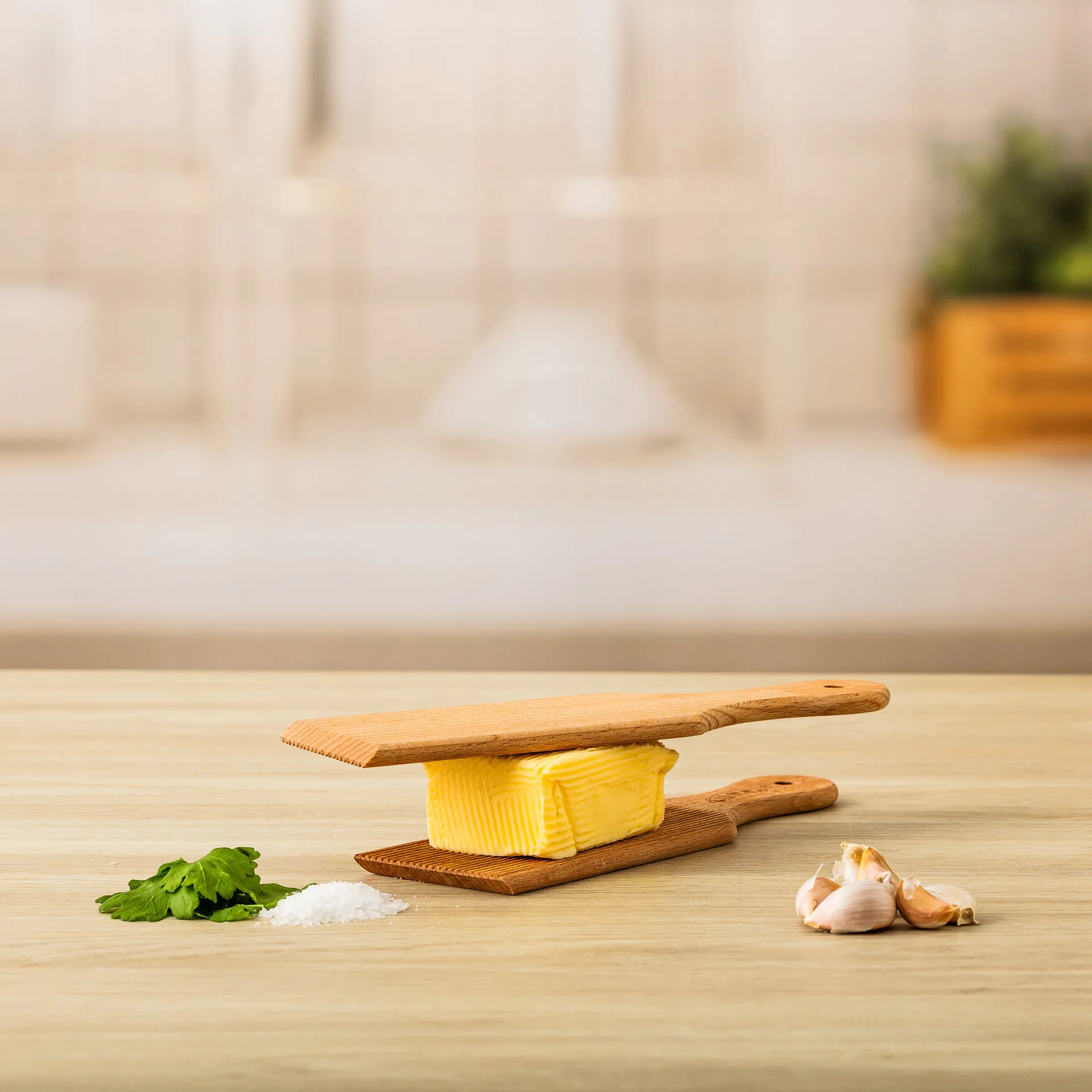 Spatule à beurre Kilner, Bois clair, lot de 2 Kilner