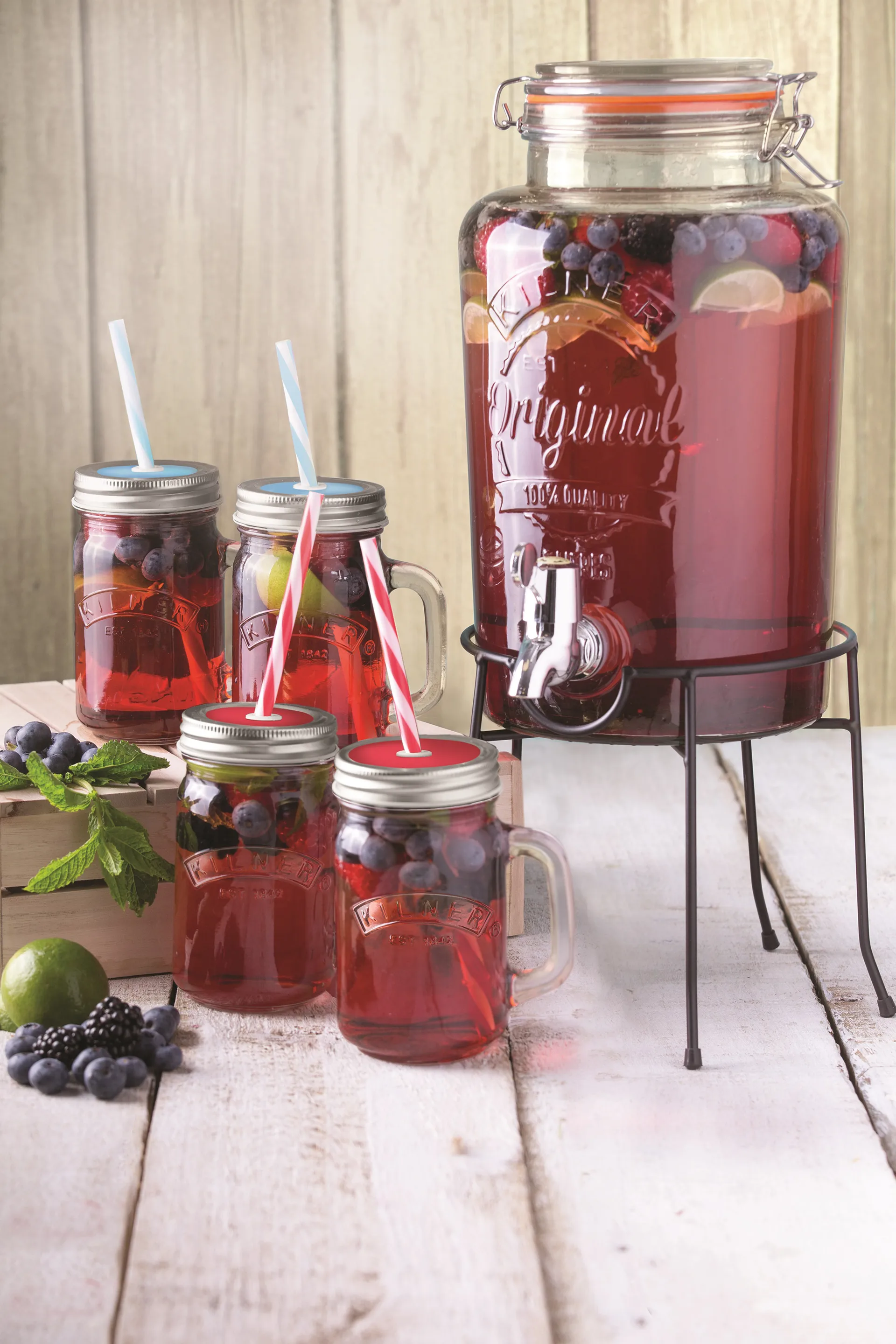 Support pour distributeur de boissons Kilner, Noir Kilner