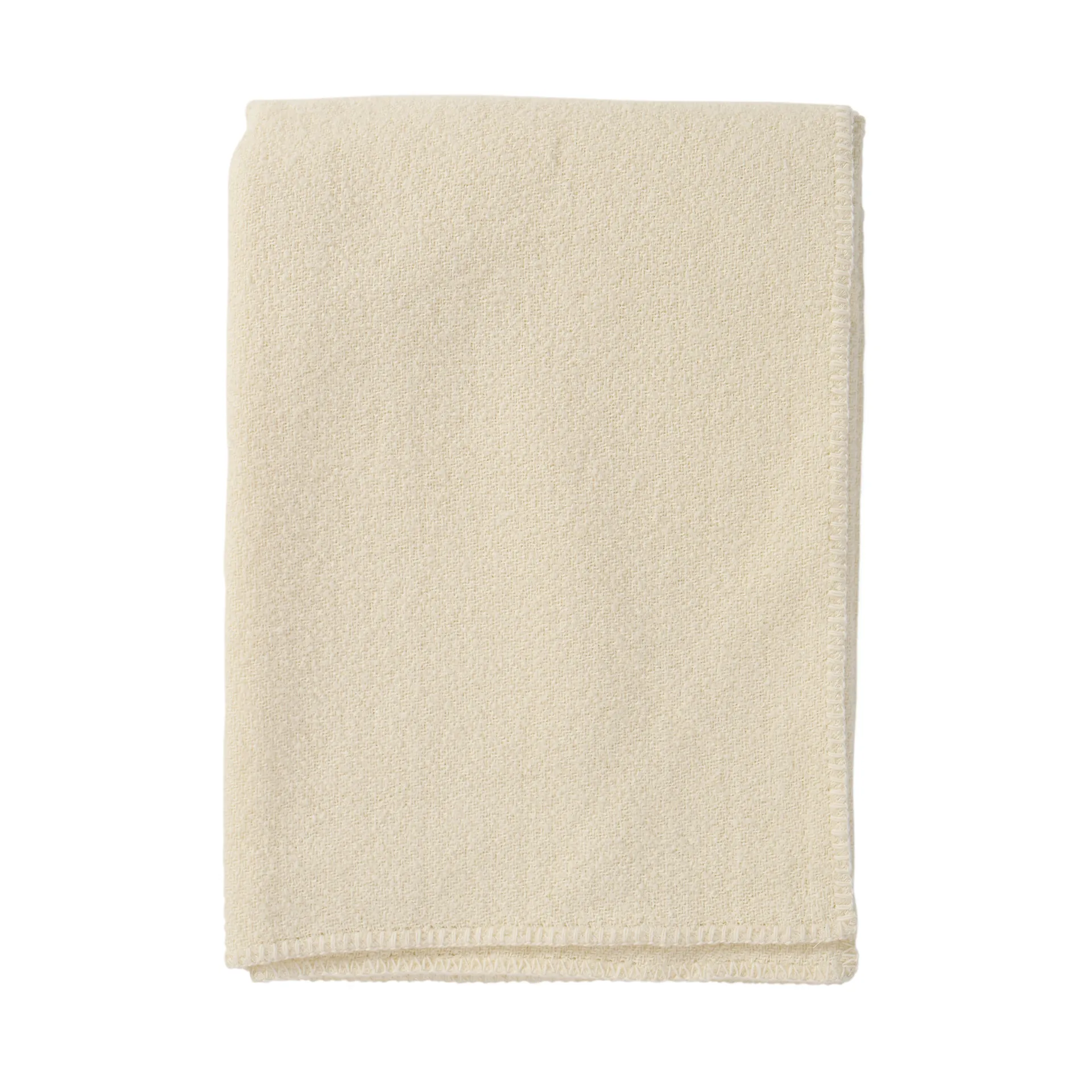 Couverture Bouclé en laine 140x200 cm, Cream Klippan Yllefabrik