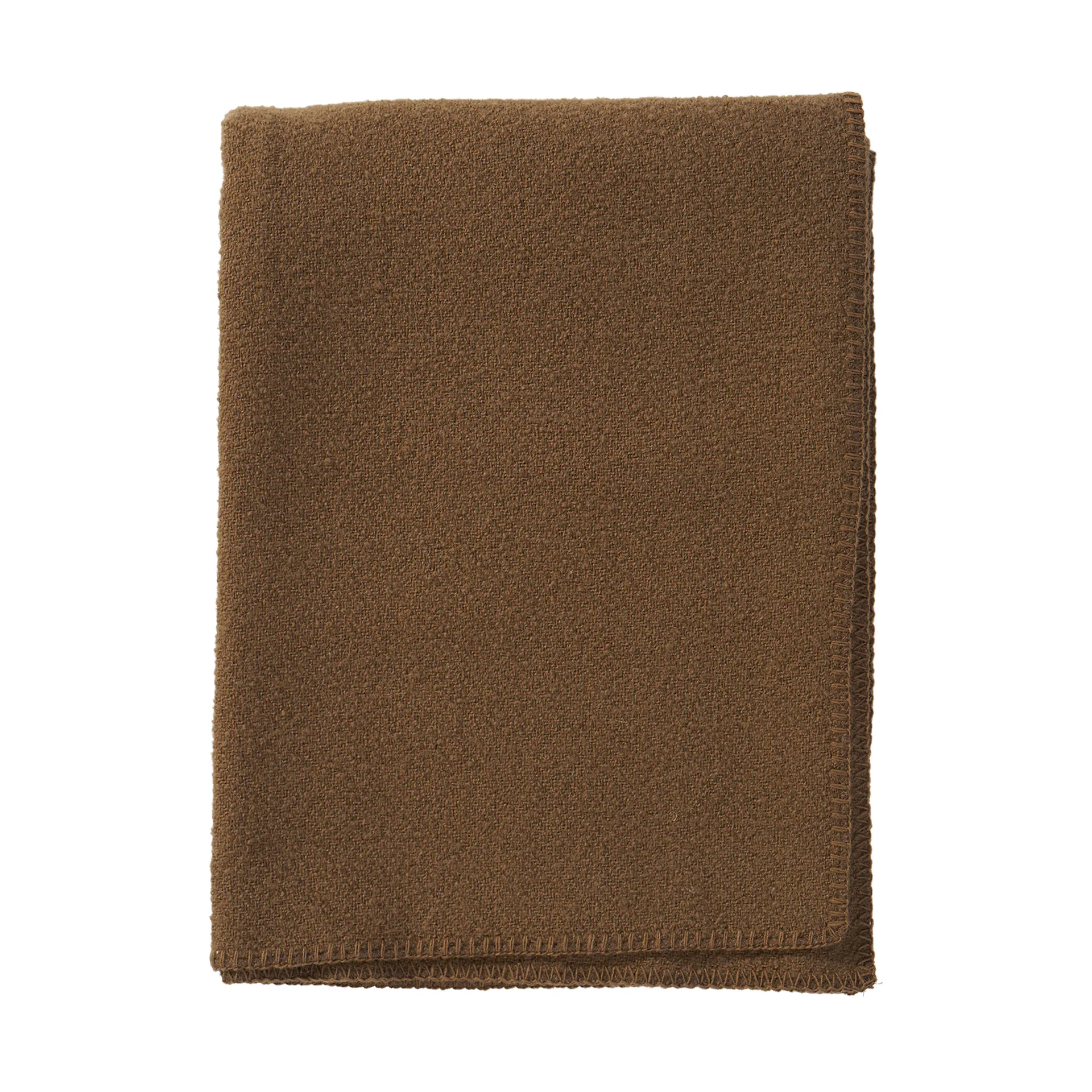 Couverture Bouclé en laine 140x200 cm, Mocha mousse Klippan Yllefabrik
