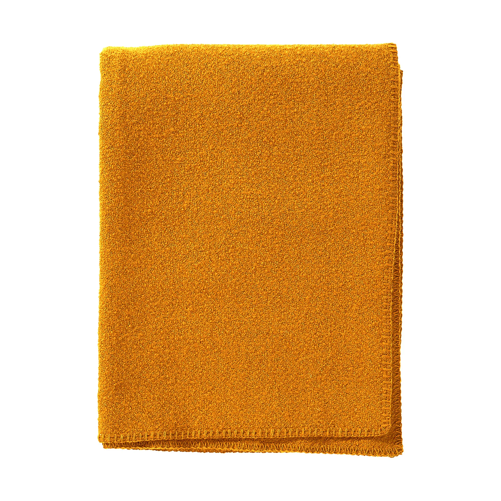 Couverture Bouclé en laine 140x200 cm, Ochre Klippan Yllefabrik