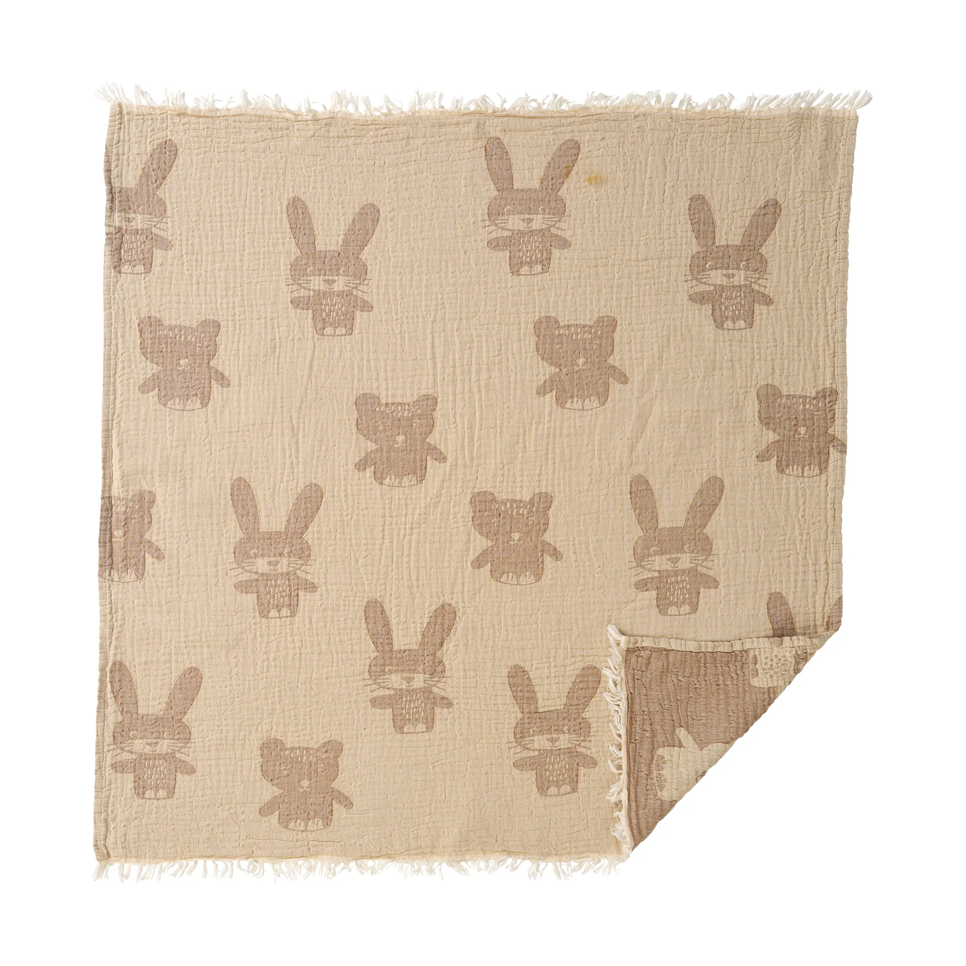 Couverture Bunny&Bear 75x90 cm, Grey Klippan Yllefabrik