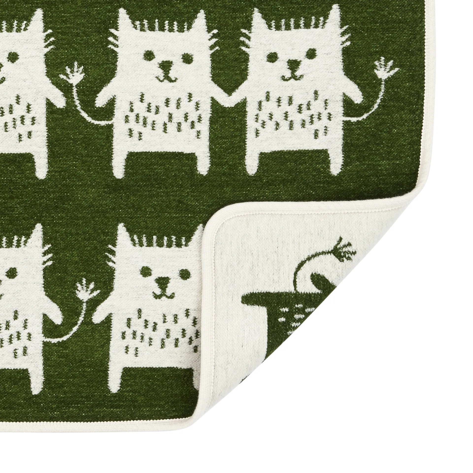 Couverture chenille Little me, vert Klippan Yllefabrik