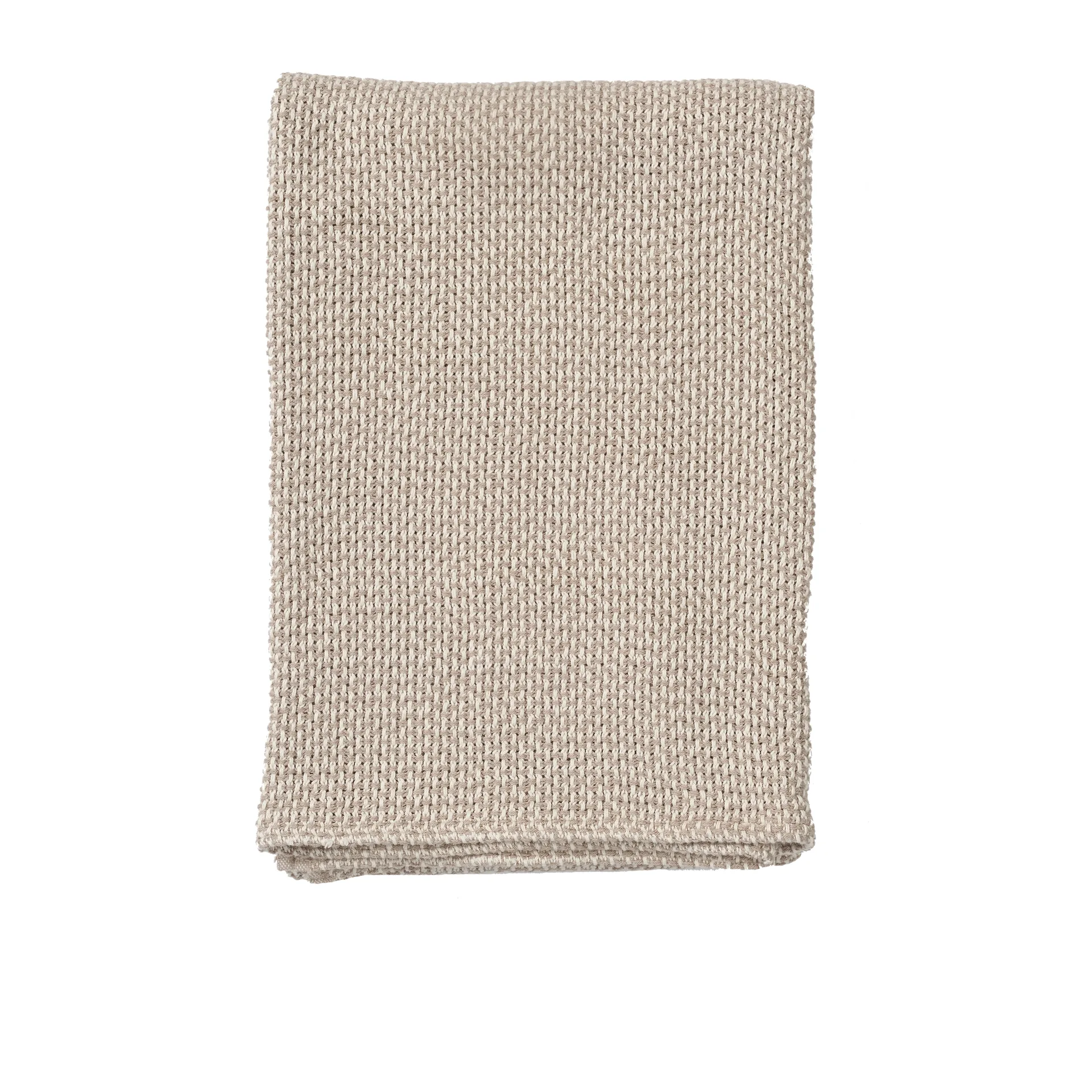 Couverture en coton Basket 130x180 cm, Beige Klippan Yllefabrik