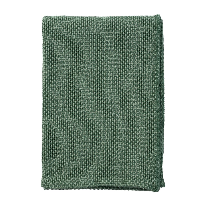 Couverture en coton Basket 130x180 cm - Vert - Klippan Yllefabrik