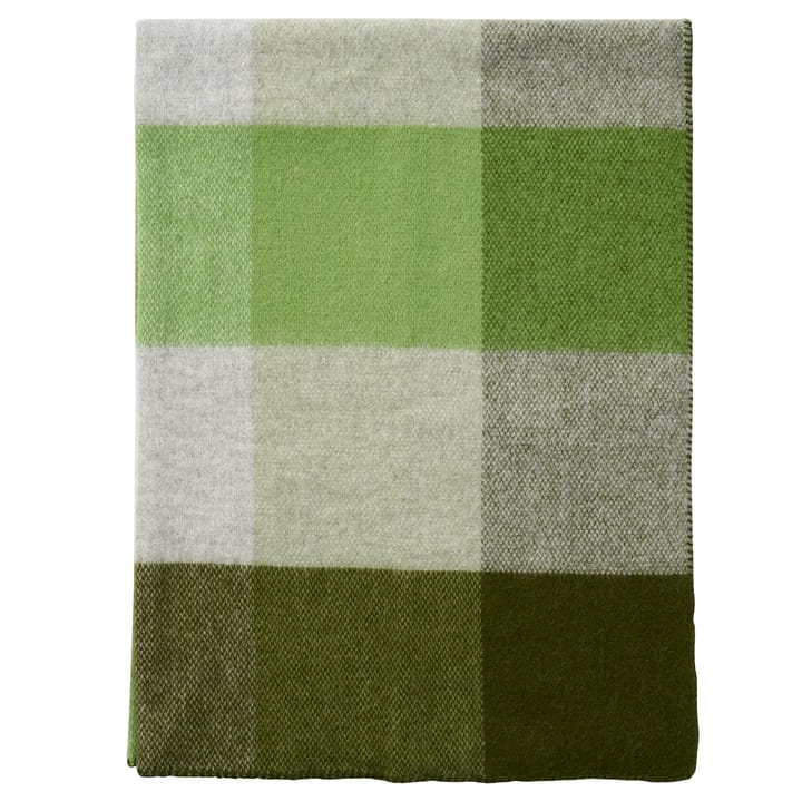 Couverture en laine Block 130x180 cm - Green - Klippan Yllefabrik