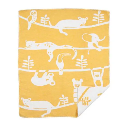 Couverture enfant Siesta, jaune Klippan Yllefabrik