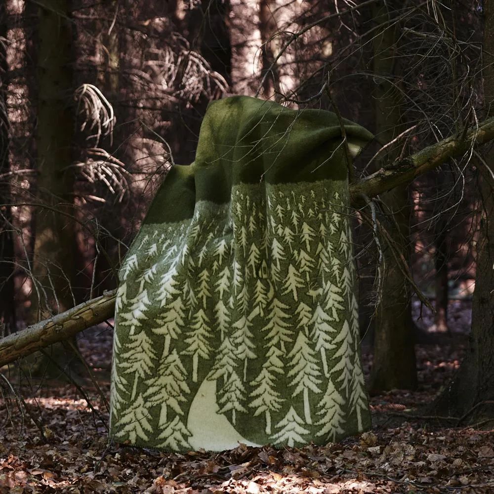 Couverture House in the Forest, vert Klippan Yllefabrik