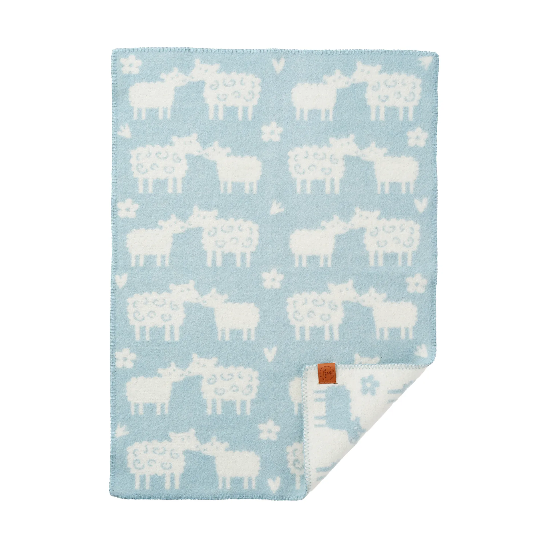 Couverture pour enfant Bää laine, Light blue, 65x90 cm Klippan Yllefabrik