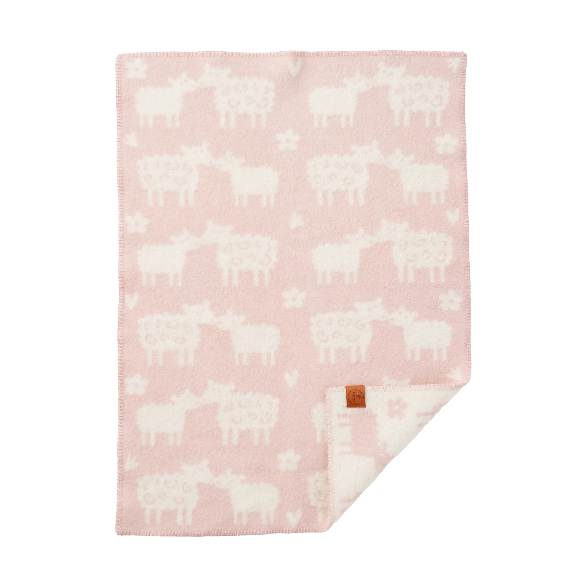 Couverture pour enfant Bää laine, Soft pink, 65x90 cm Klippan Yllefabrik
