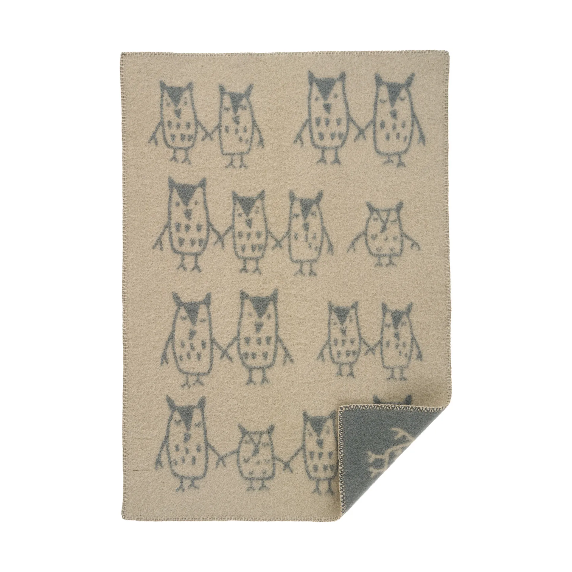 Couverture pour enfant Hand in Hand 65x90 cm, Greige Klippan Yllefabrik