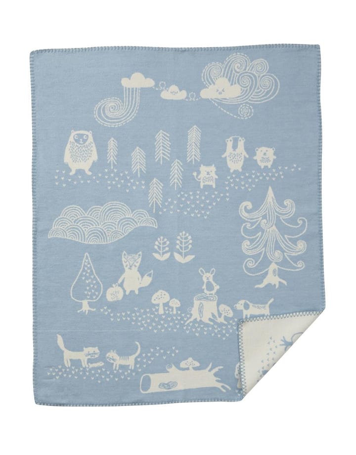 Couverture pour enfant Little bear - bleu - Klippan Yllefabrik