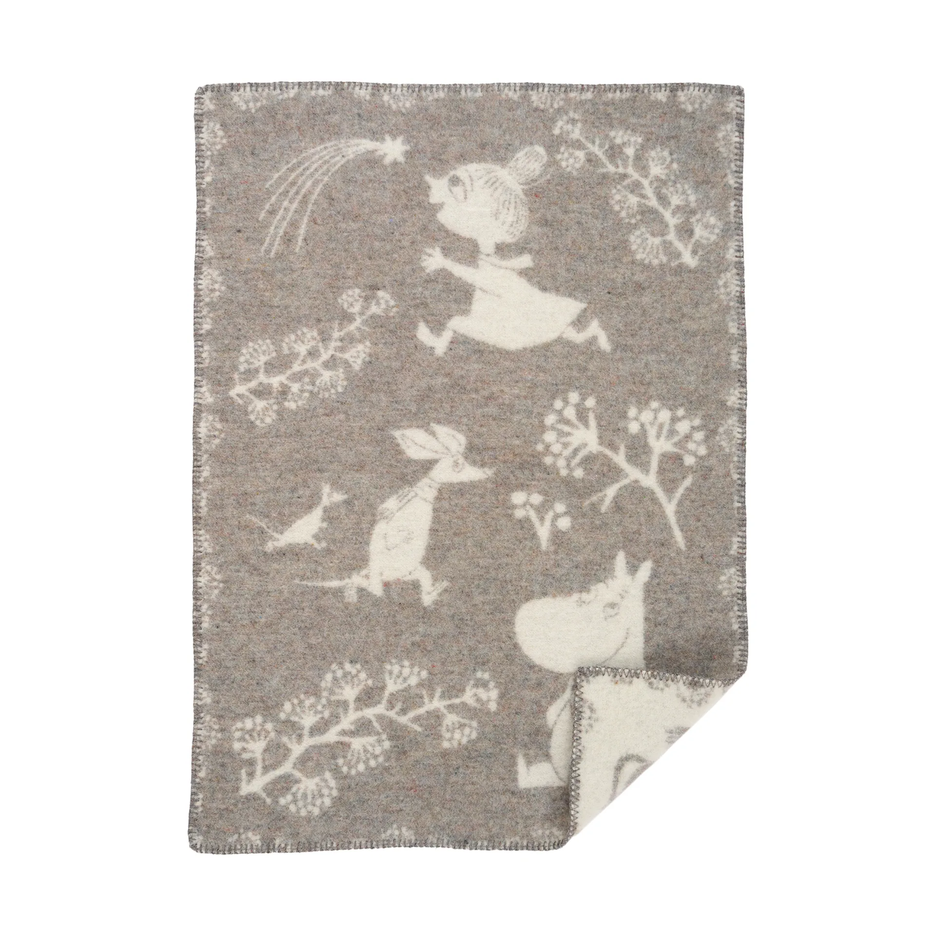Couverture pour enfant Moomin Winterland 65x90 cm, Grey Klippan Yllefabrik