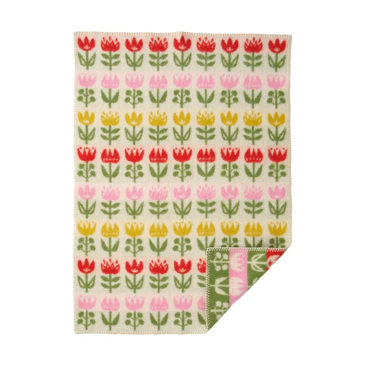 Couverture pour enfant Tulip 65x90 cm - Multi - Klippan Yllefabrik