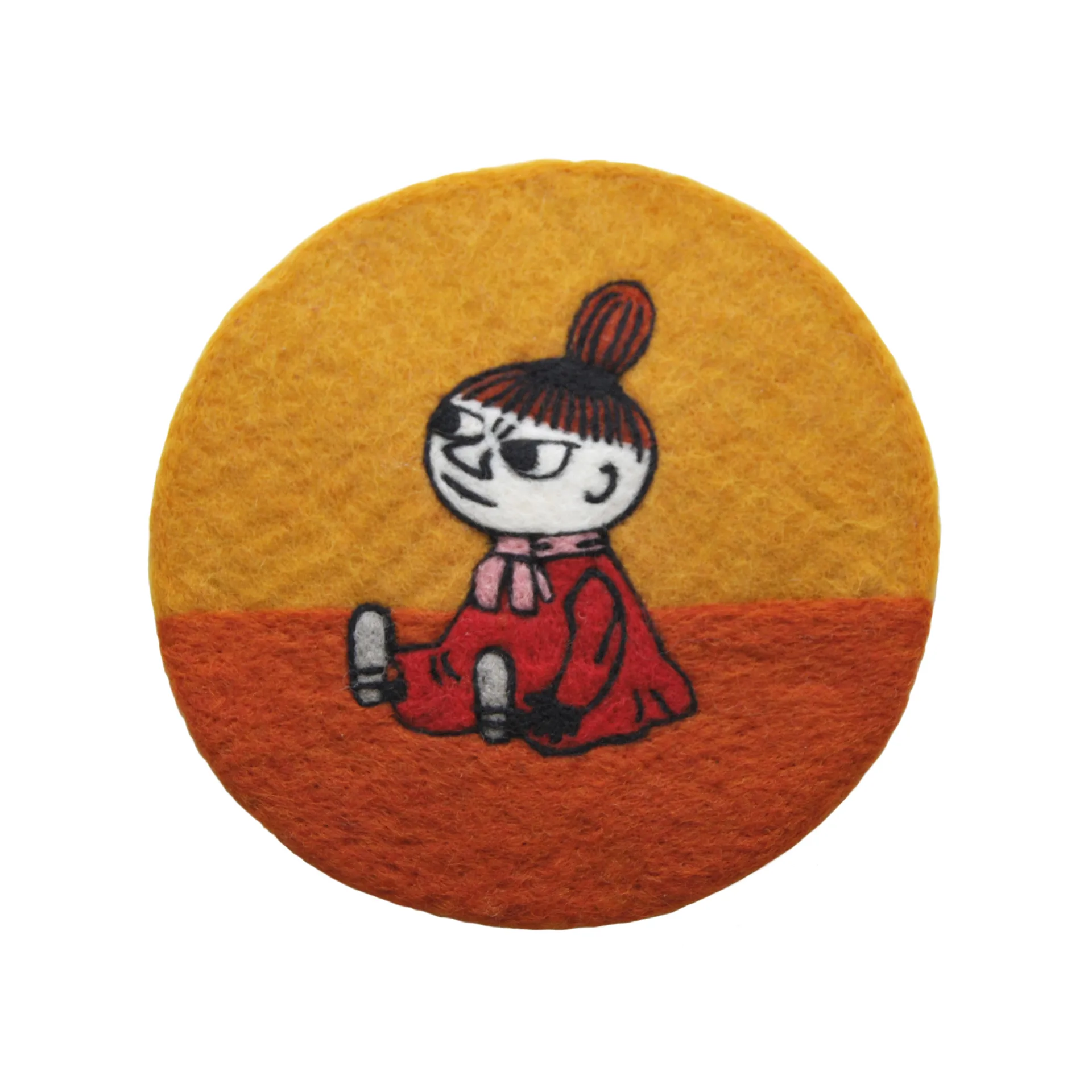 Dessous de plat Little My Ø21 cm, Orange-jaune Klippan Yllefabrik