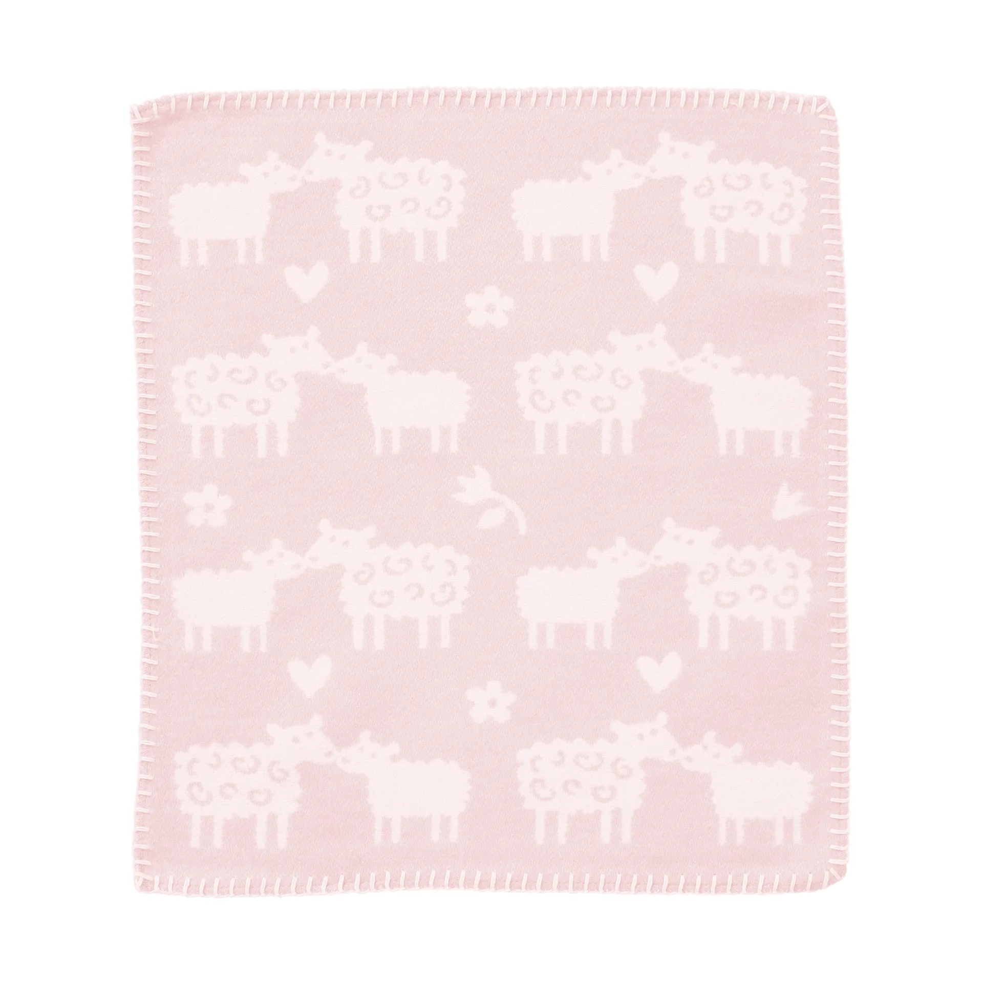 Doudou Bää, Soft pink, 34x40 cm Klippan Yllefabrik