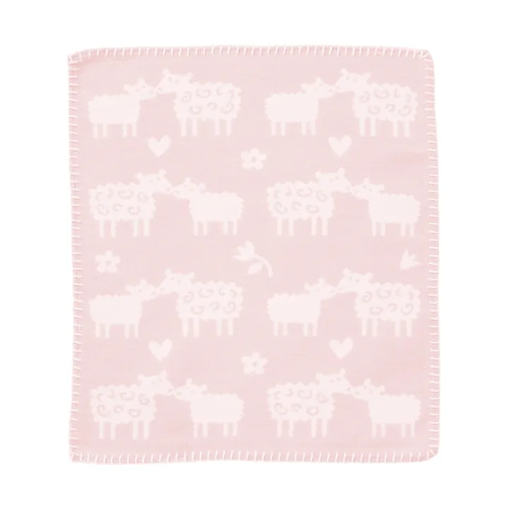 Doudou Bää - Soft pink, 34x40 cm - Klippan Yllefabrik