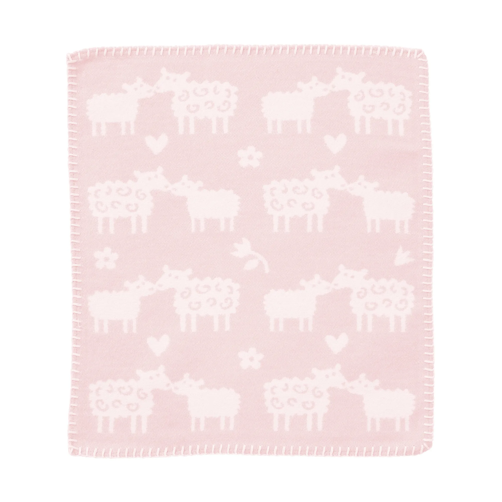 Doudou Bää, Soft pink, 34x40 cm Klippan Yllefabrik