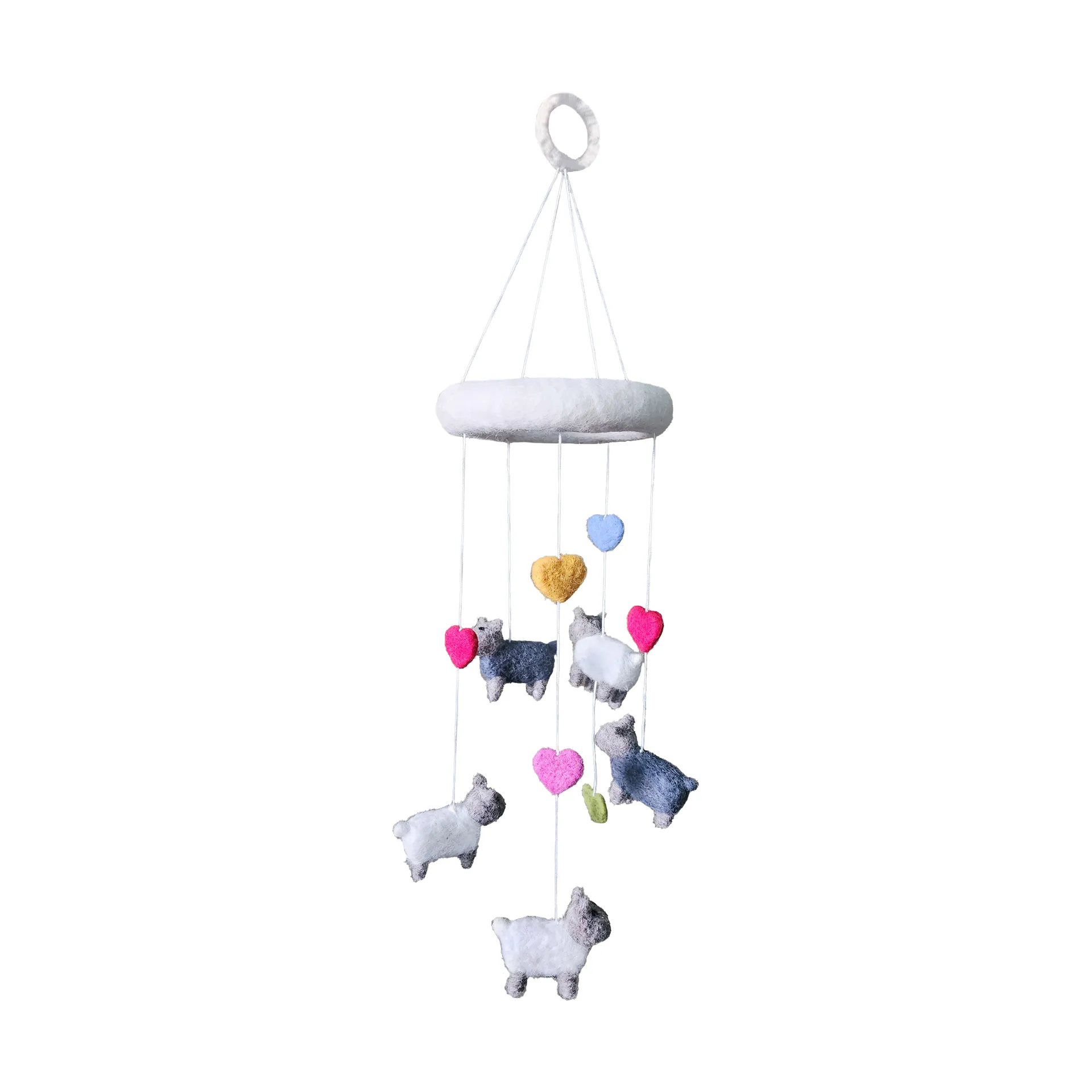 Mobile en laine Sheep, 15x50 cm Klippan Yllefabrik