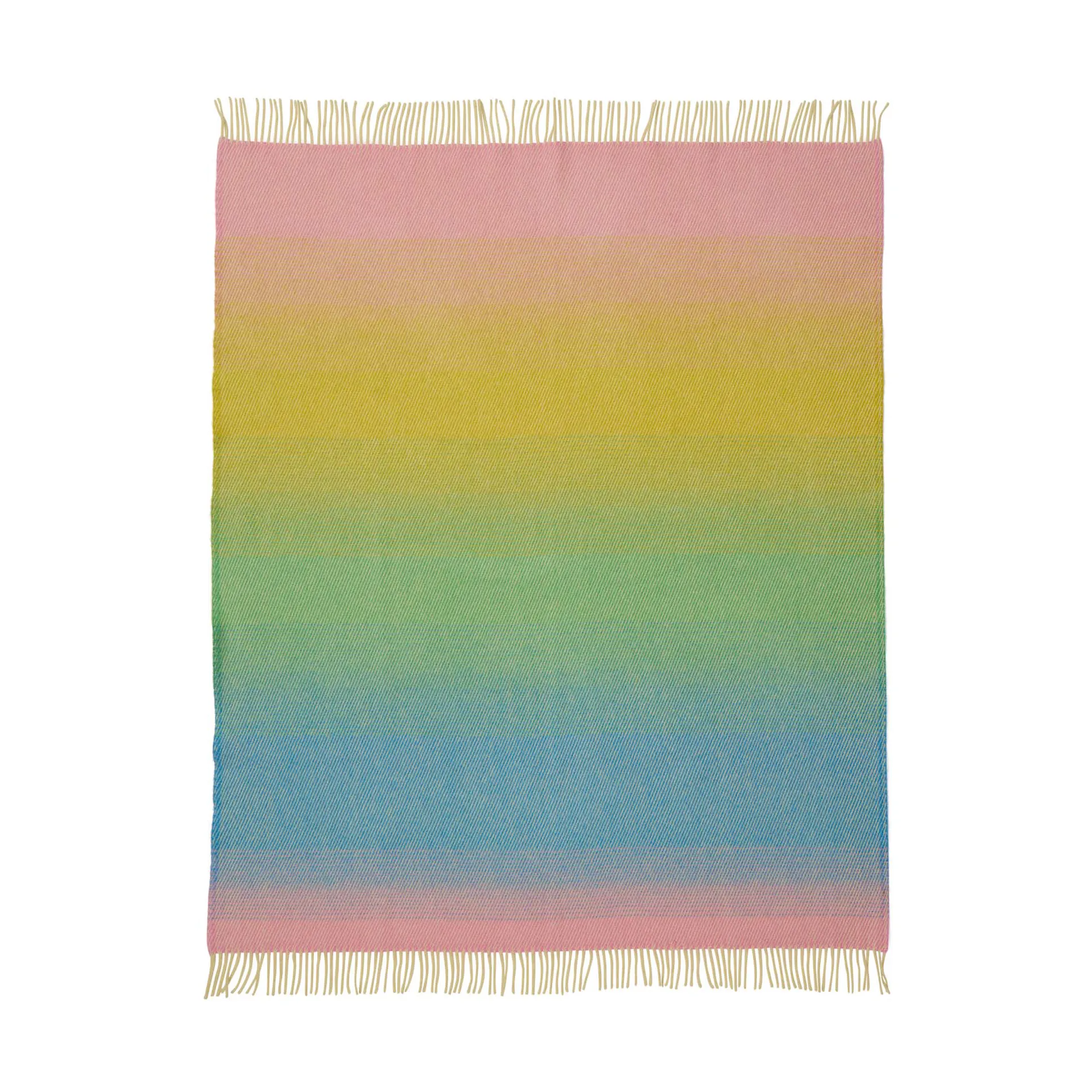 Plaid Aurora en laine 130x200 cm, Pastel dream Klippan Yllefabrik