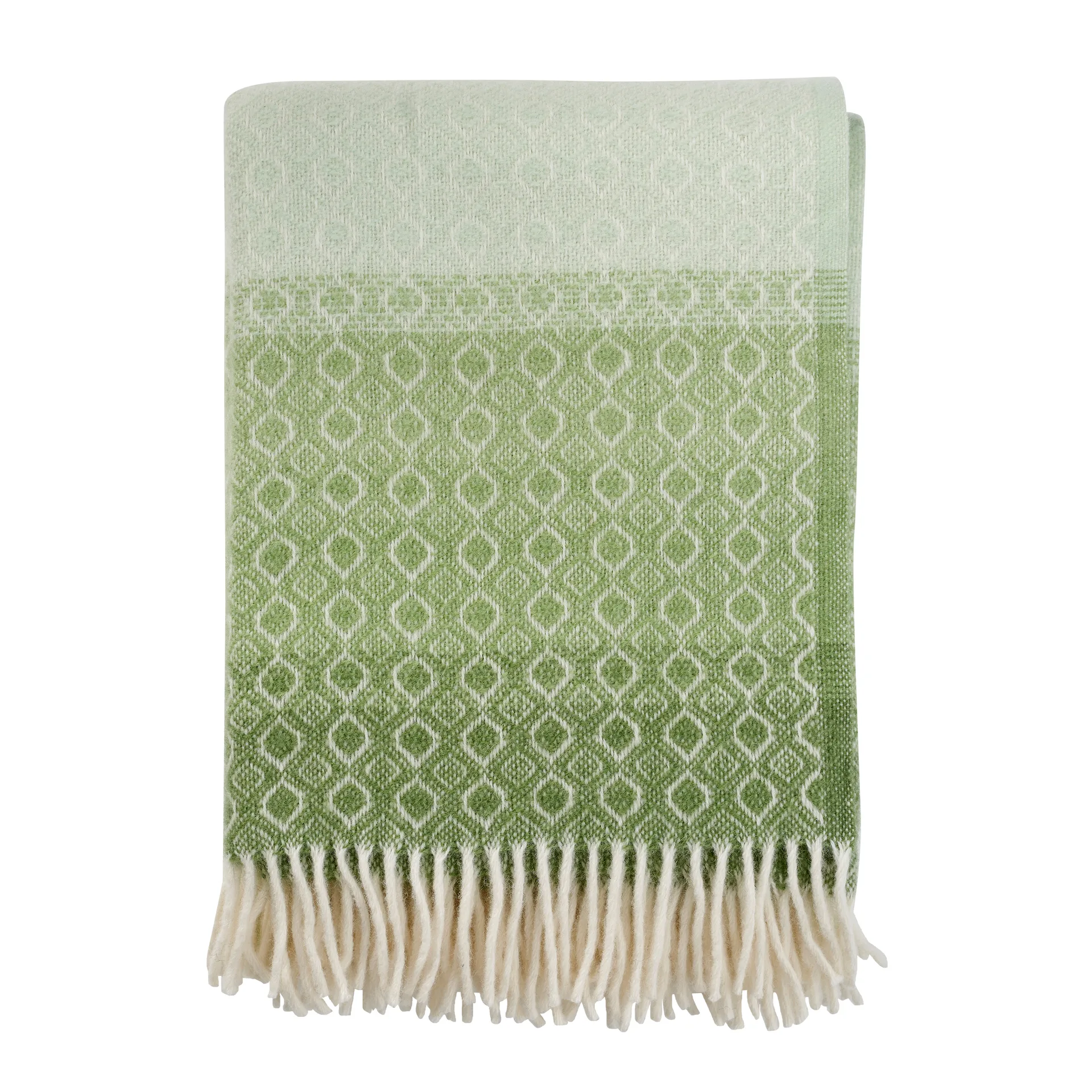 Plaid de laine Havanna, Green multi Klippan Yllefabrik