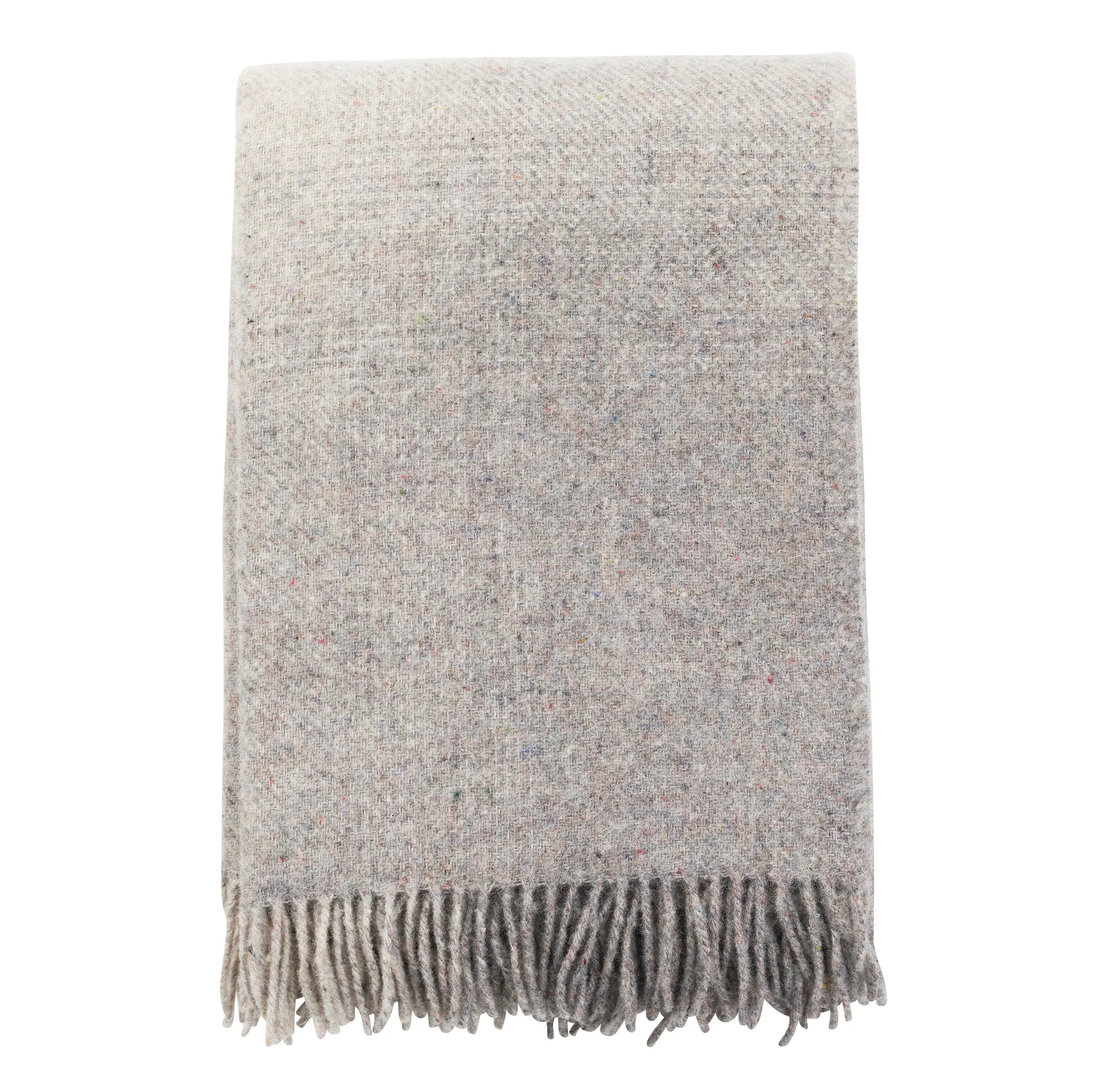 Plaid en laine Burst, Gris Klippan Yllefabrik