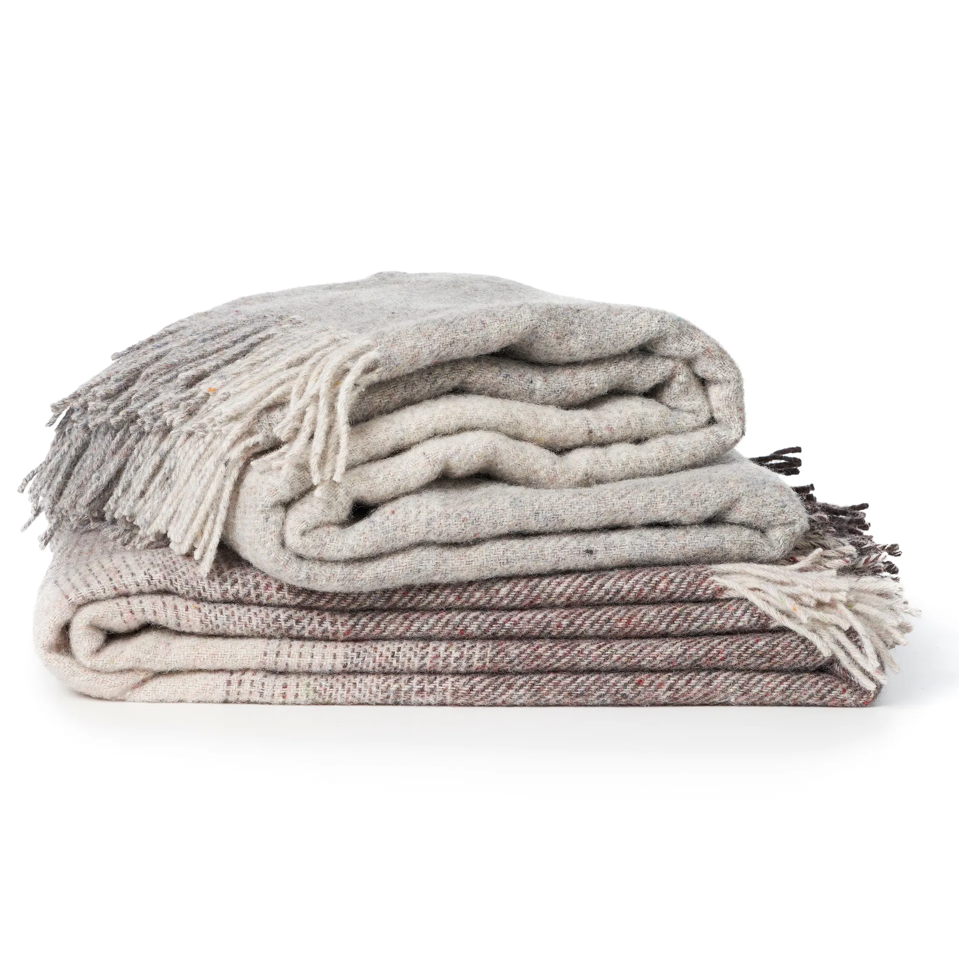 Plaid en laine Burst, Gris Klippan Yllefabrik