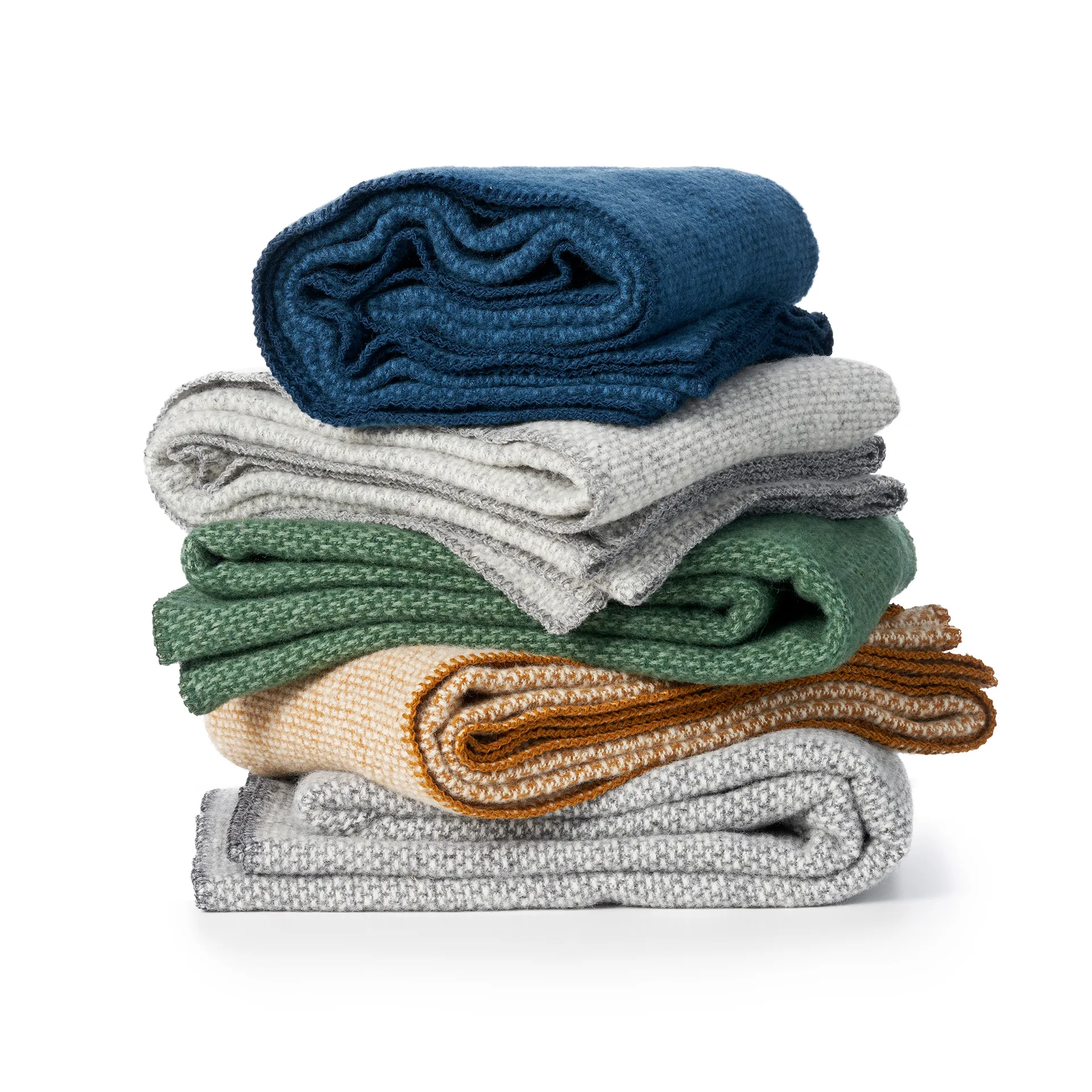 Plaid en laine Domino, Crème caramel Klippan Yllefabrik