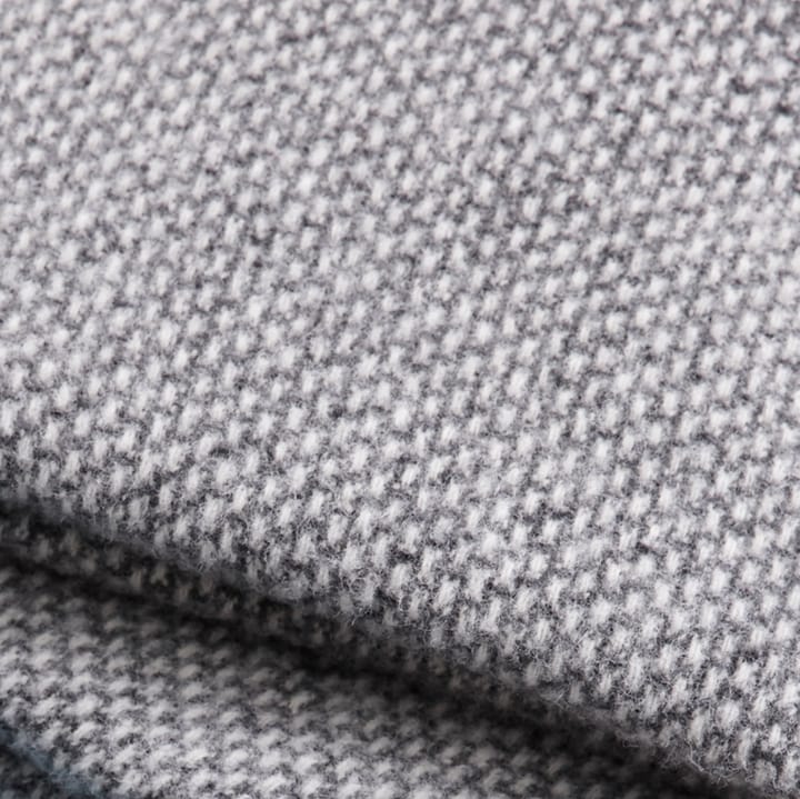 Plaid en laine Domino, gris foncé Klippan Yllefabrik
