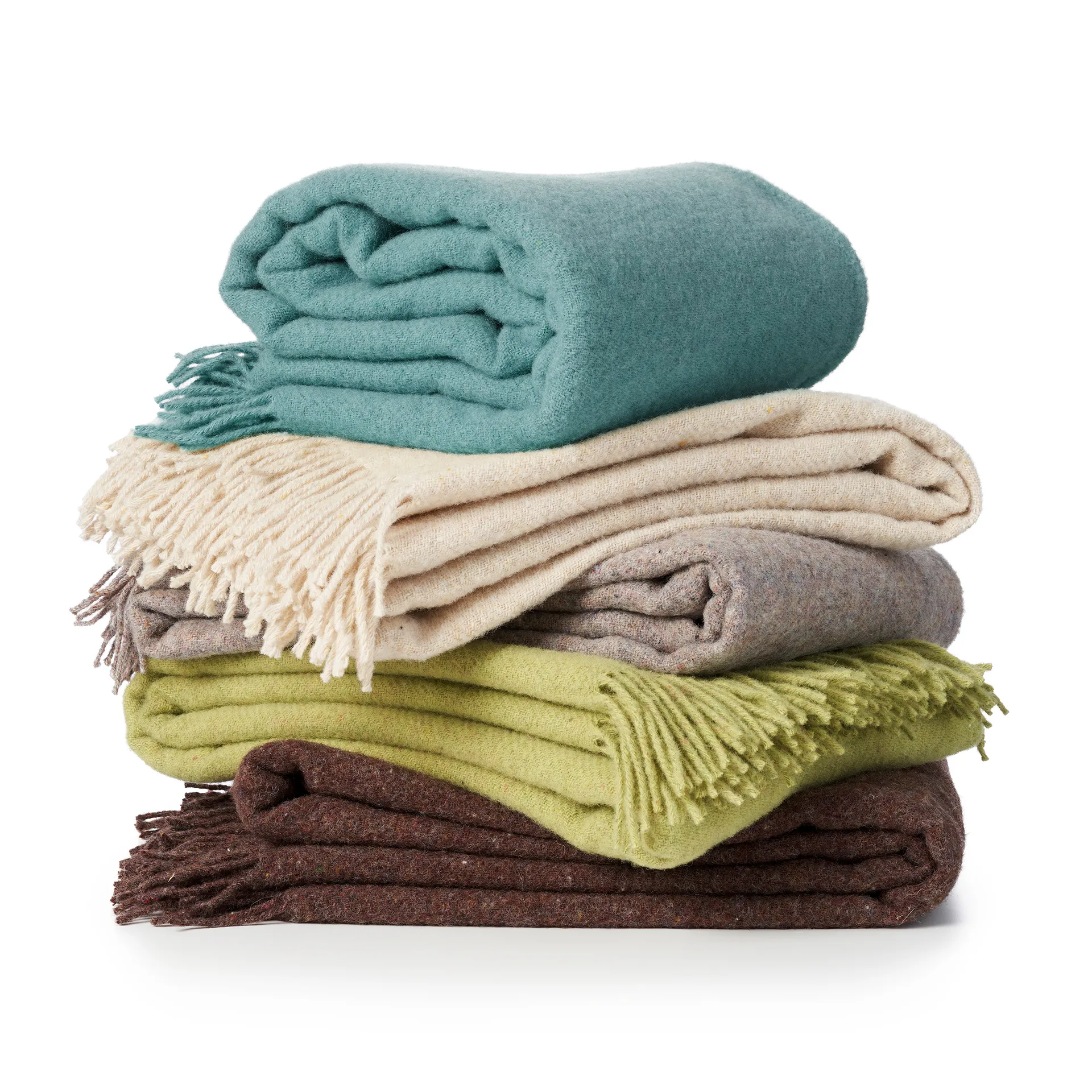 Plaid en laine Earth, Crème Klippan Yllefabrik