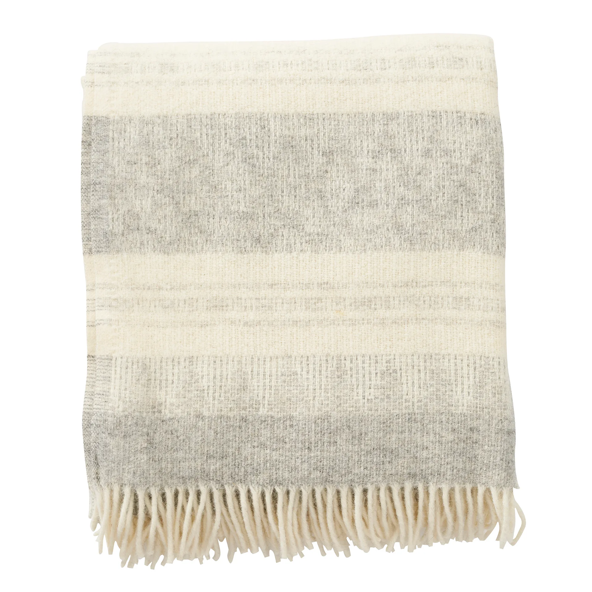 Plaid en laine Freja, Gris Klippan Yllefabrik