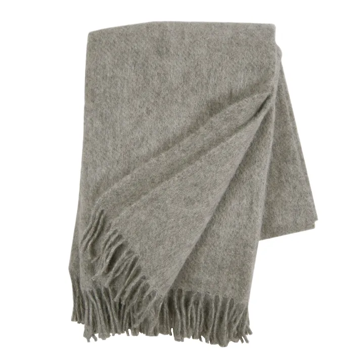 Plaid en laine Gotland 130x200 cm - Gris naturel - Klippan Yllefabrik