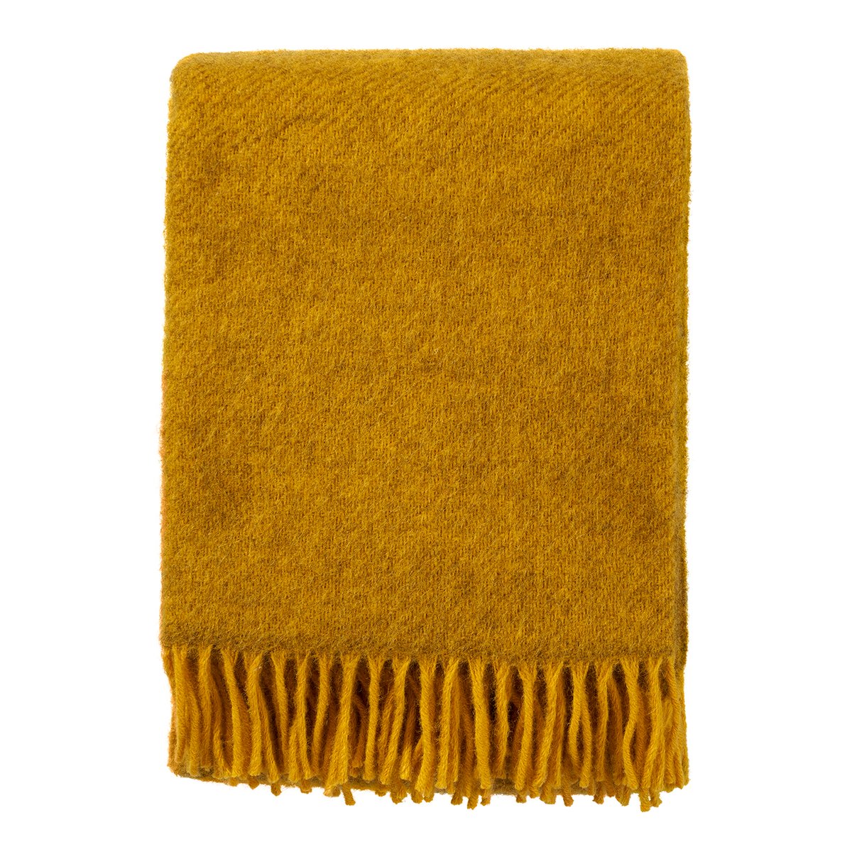 Klippan Yllefabrik Plaid en laine Gotland 130x200cm Jaune