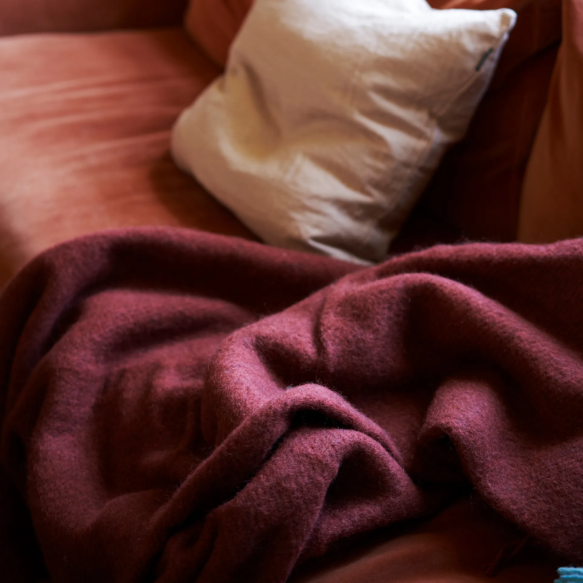 Plaid en laine Gotland 130x200cm, Rust Klippan Yllefabrik