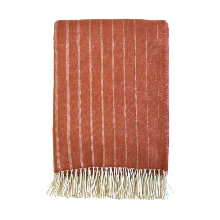 Plaid en laine Irregular stripes - Rust, 130x200 cm - Klippan Yllefabrik