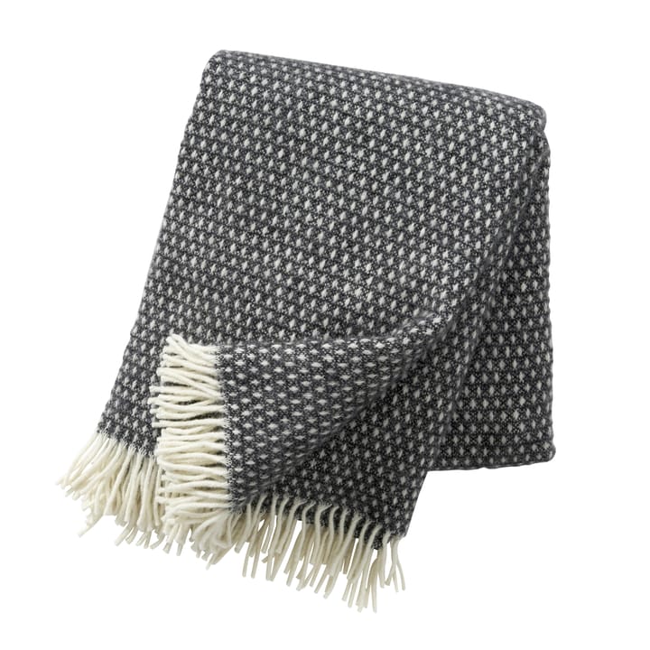 Plaid en laine Knut - gris foncé - Klippan Yllefabrik