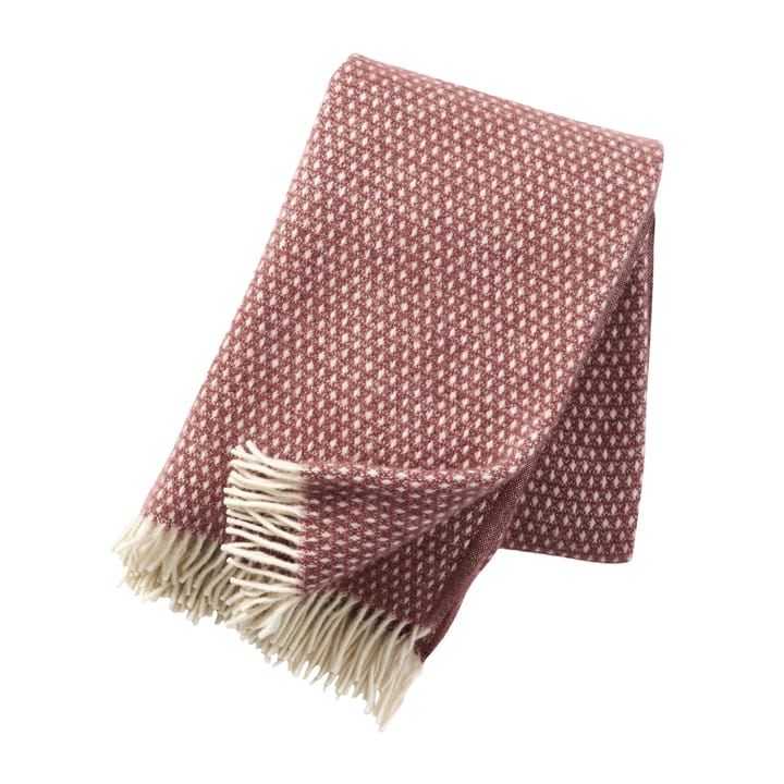 Plaid en laine Knut - rouille rouge - Klippan Yllefabrik