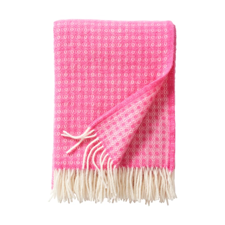 Plaid en laine Loop 130x200 cm - Hot pink
 - Klippan Yllefabrik