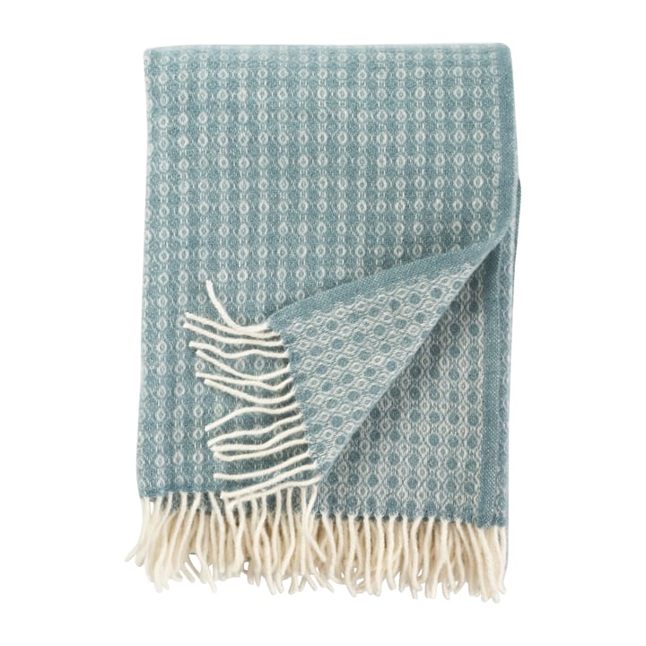 Plaid en laine Loop 130x200 cm - Sky blue (bleu) - Klippan Yllefabrik