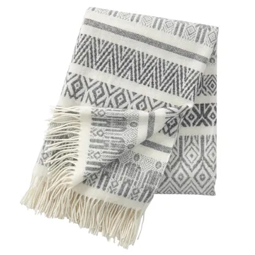 Plaid en laine Man and wife - gris - Klippan Yllefabrik