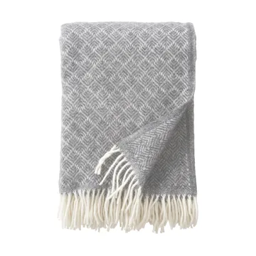 Plaid en laine Pampas 130x200 cm - Gris - Klippan Yllefabrik