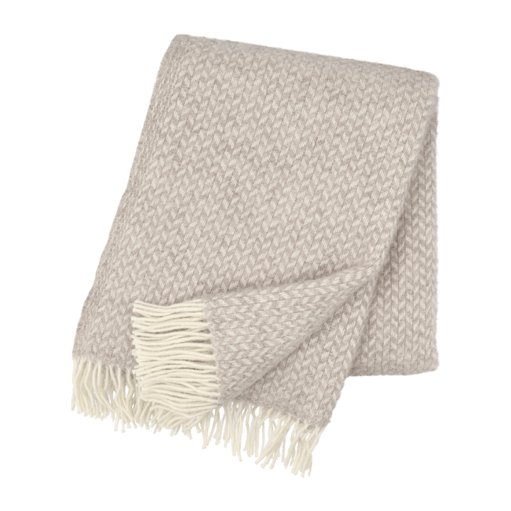 Plaid en laine Polka - Beige - Klippan Yllefabrik