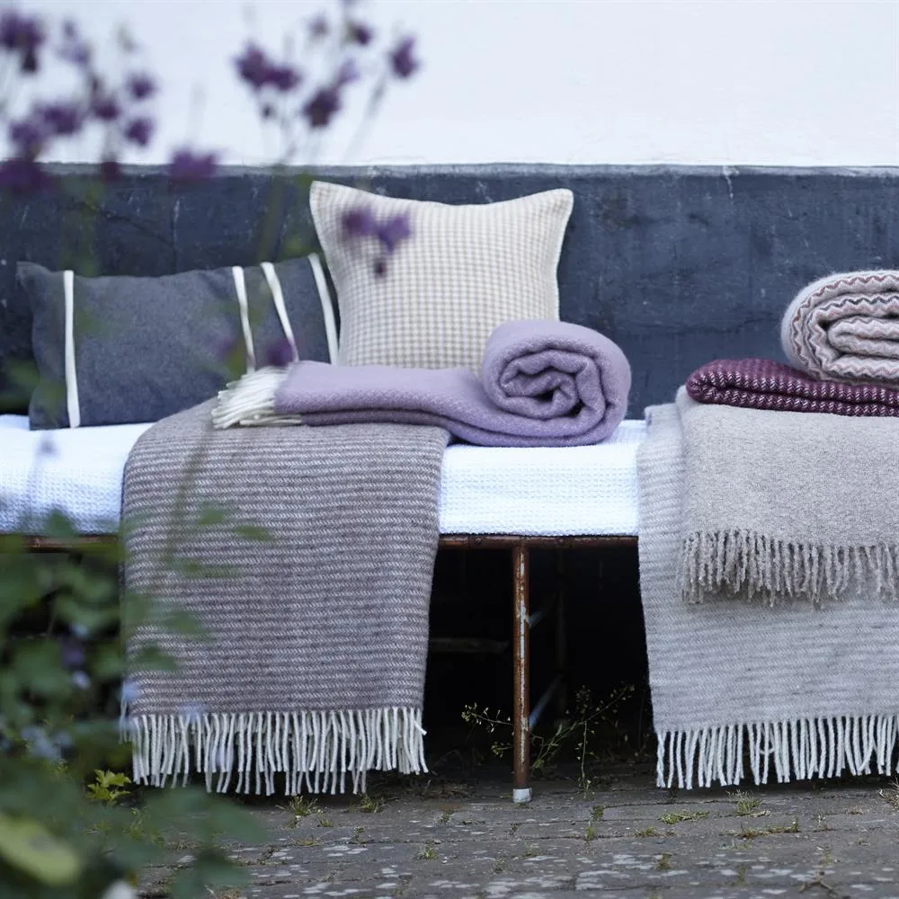 Plaid en laine Ralph, marron Klippan Yllefabrik