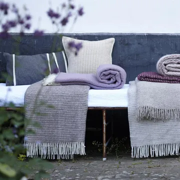 Plaid en laine Ralph - marron - Klippan Yllefabrik