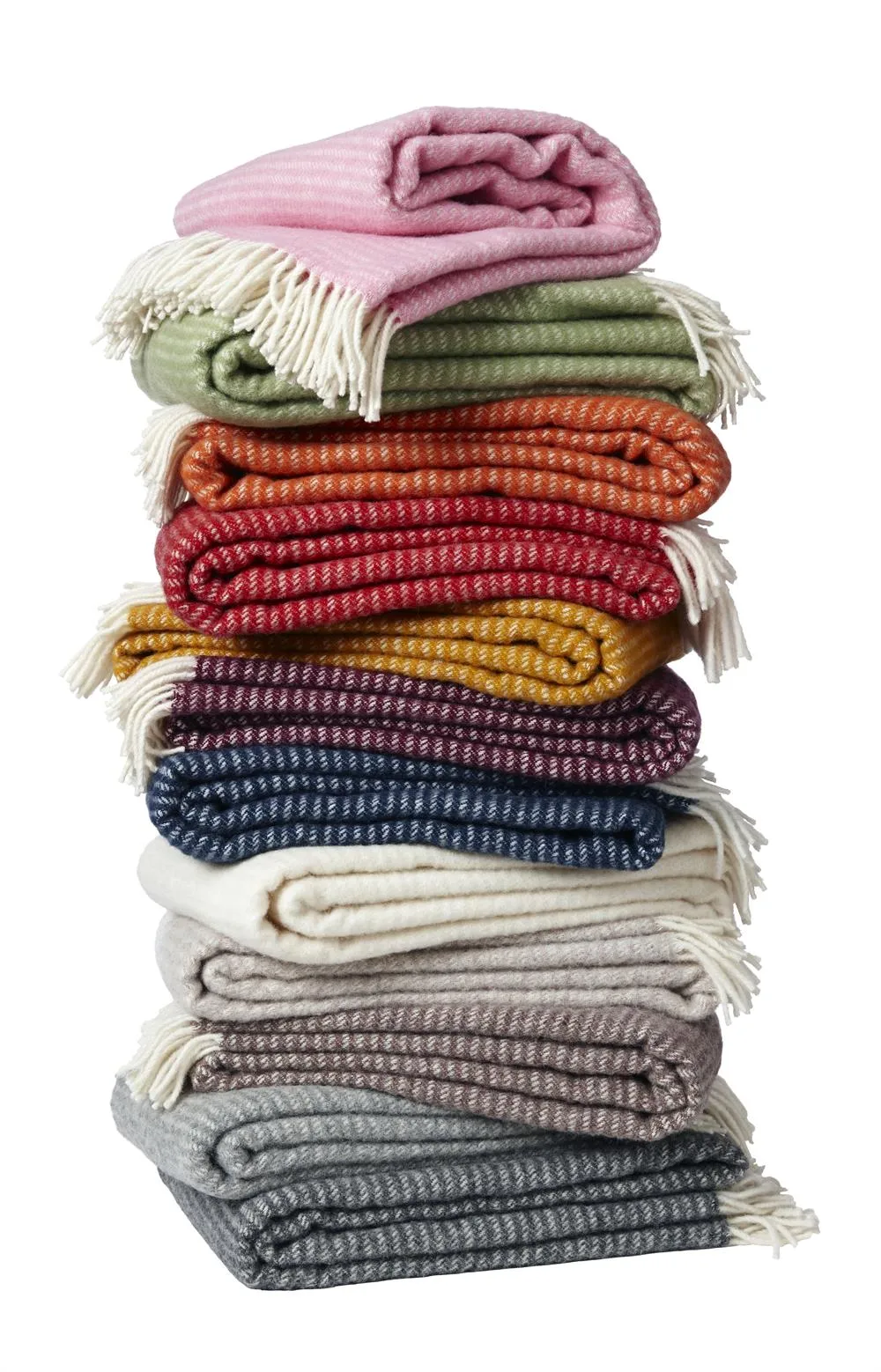 Plaid en laine Ralph, rouge Klippan Yllefabrik