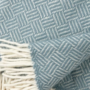 Plaid en laine Samba - bleu plomb - Klippan Yllefabrik