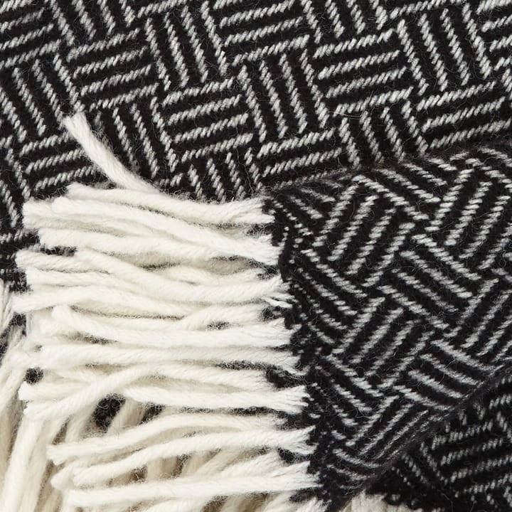 Plaid en laine Samba - noir - Klippan Yllefabrik