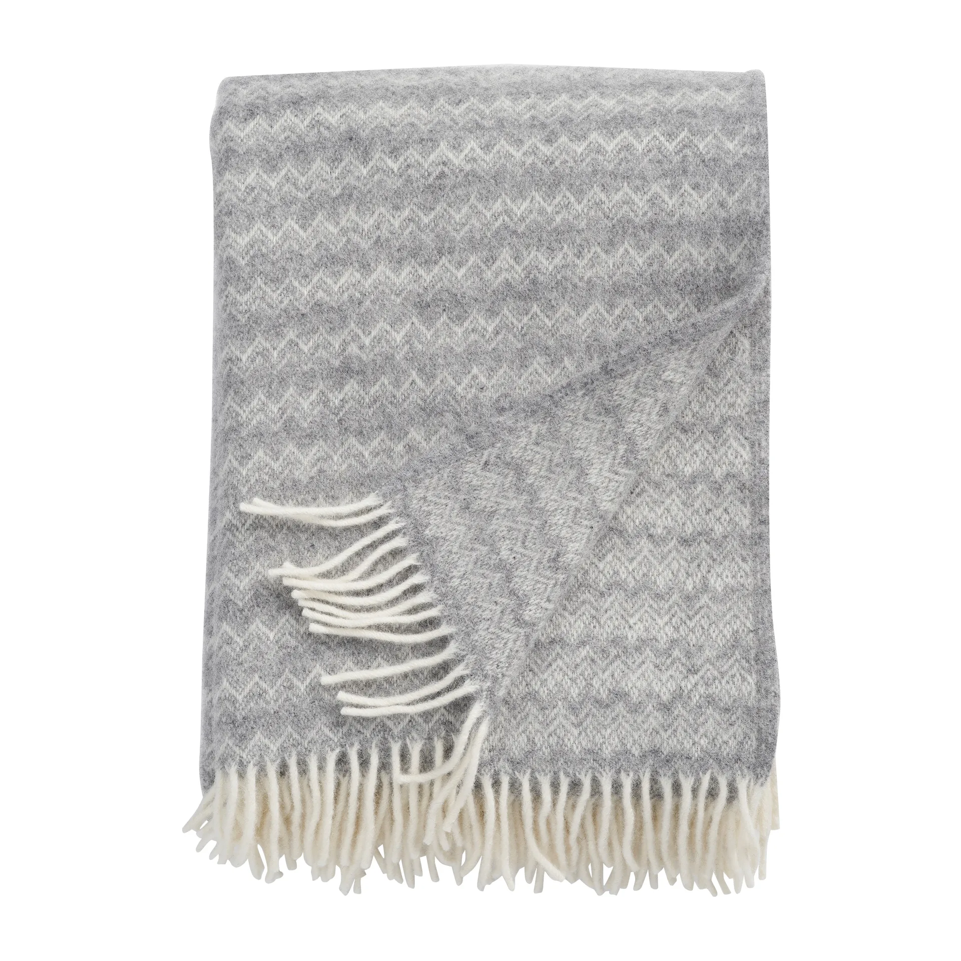 Plaid en laine Summit 130x200 cm, Stone (gris) Klippan Yllefabrik