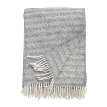 Plaid en laine Summit 130x200 cm - Stone (gris) - Klippan Yllefabrik