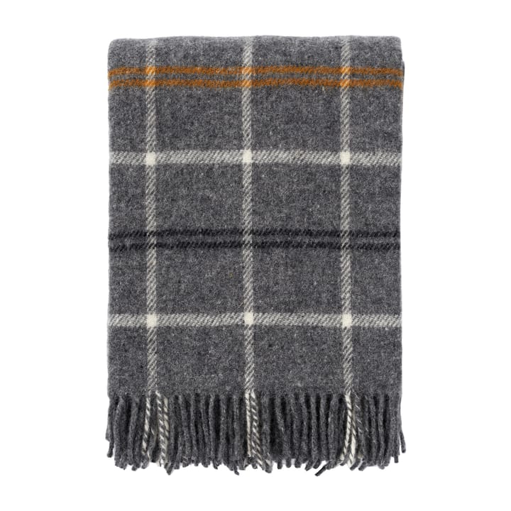 Plaid en laine Tartan 130x200 cm  - Gris foncé - Klippan Yllefabrik